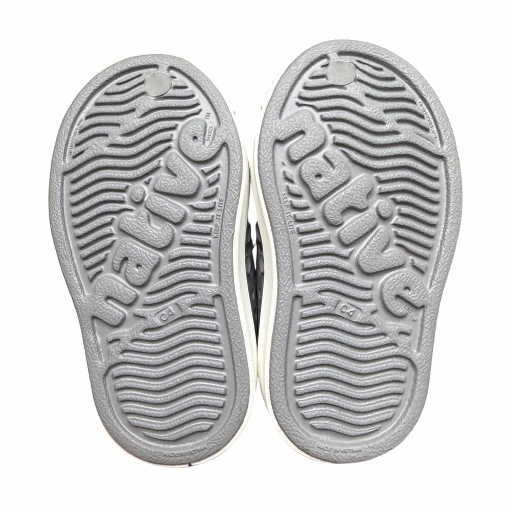 Native Jefferson EVA Toddler Slip-On Sneakers | Grey/White | Size C4 - Picture 3 of 7
